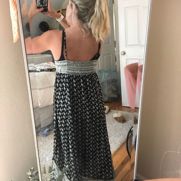 Patterned maxi dress with adjustable straps - Picture 2 of 4